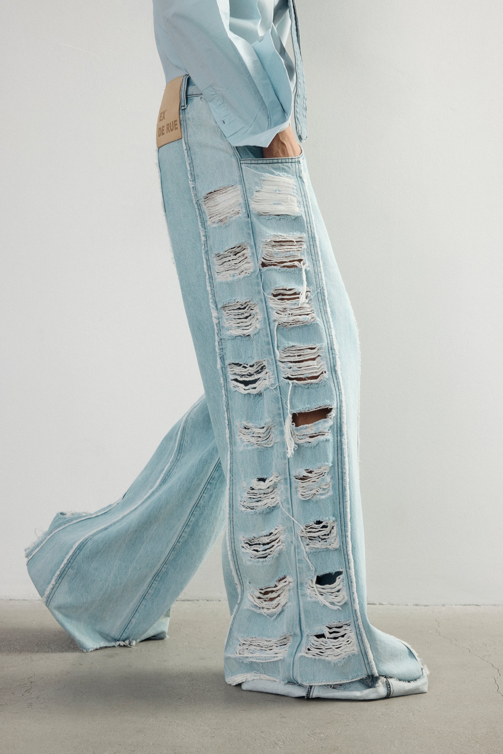 Fringe Denim Jean V