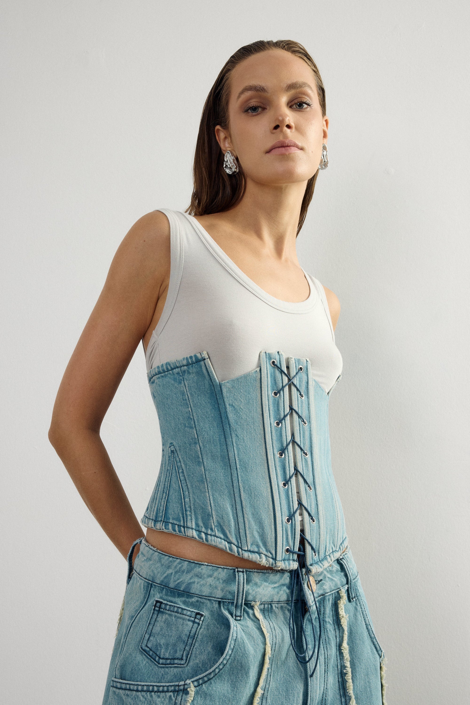 Classic Denim Corset I
