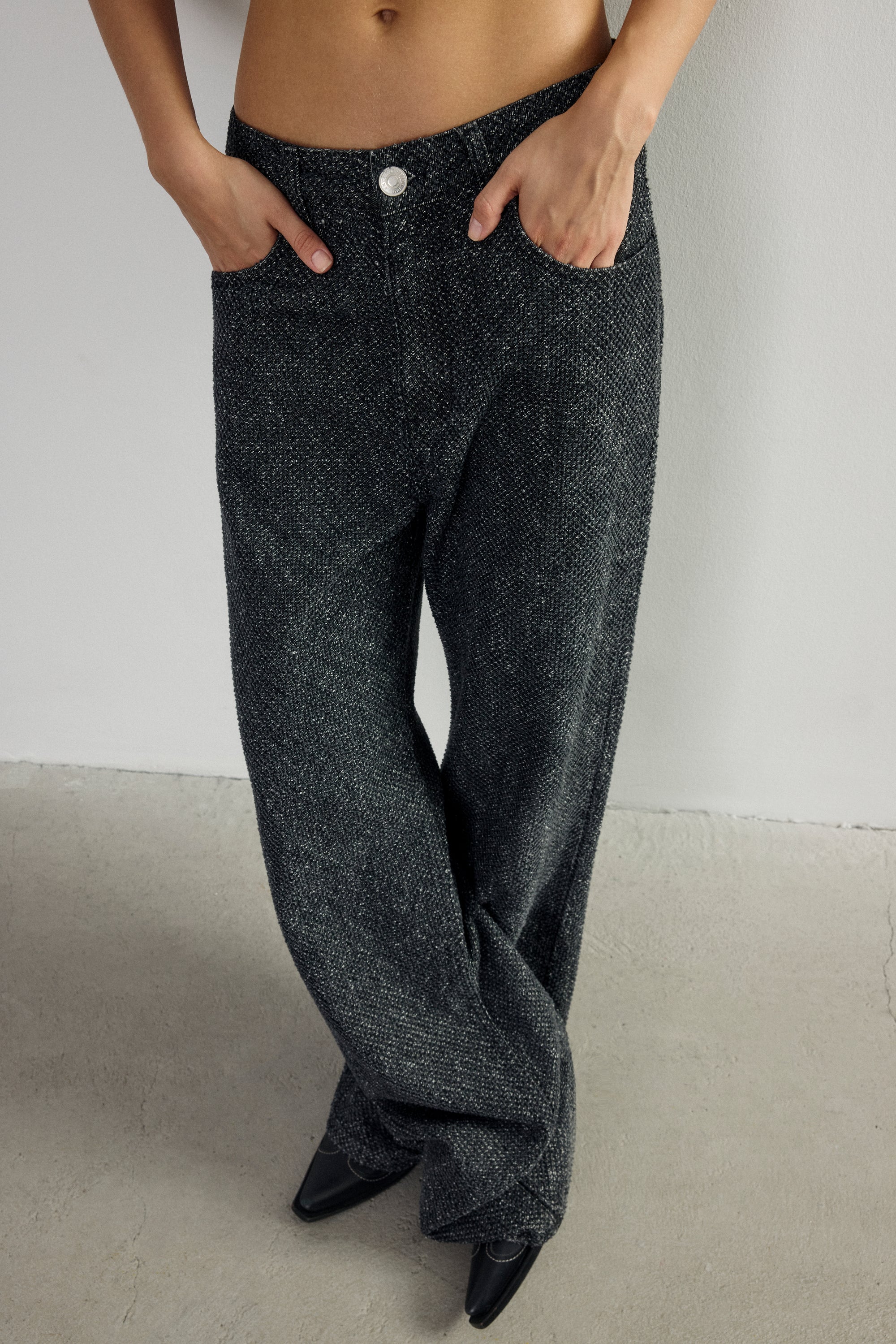 Fray Black Denim Jean II