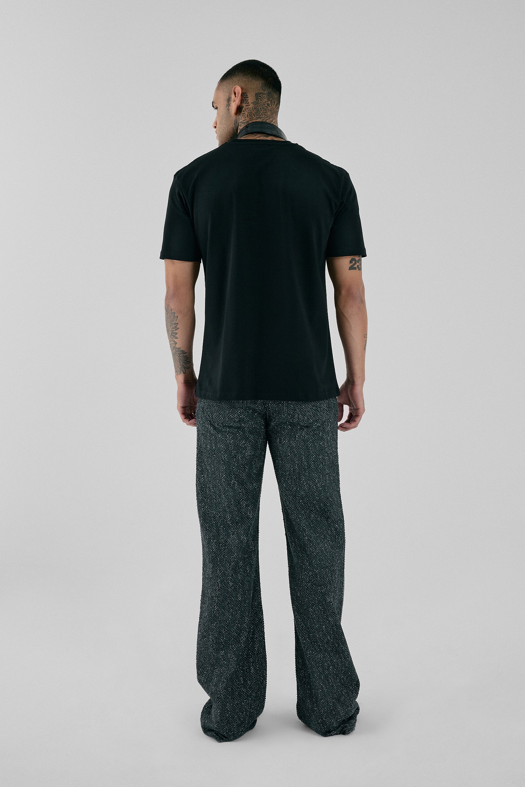 Fray Black Denim Jean II