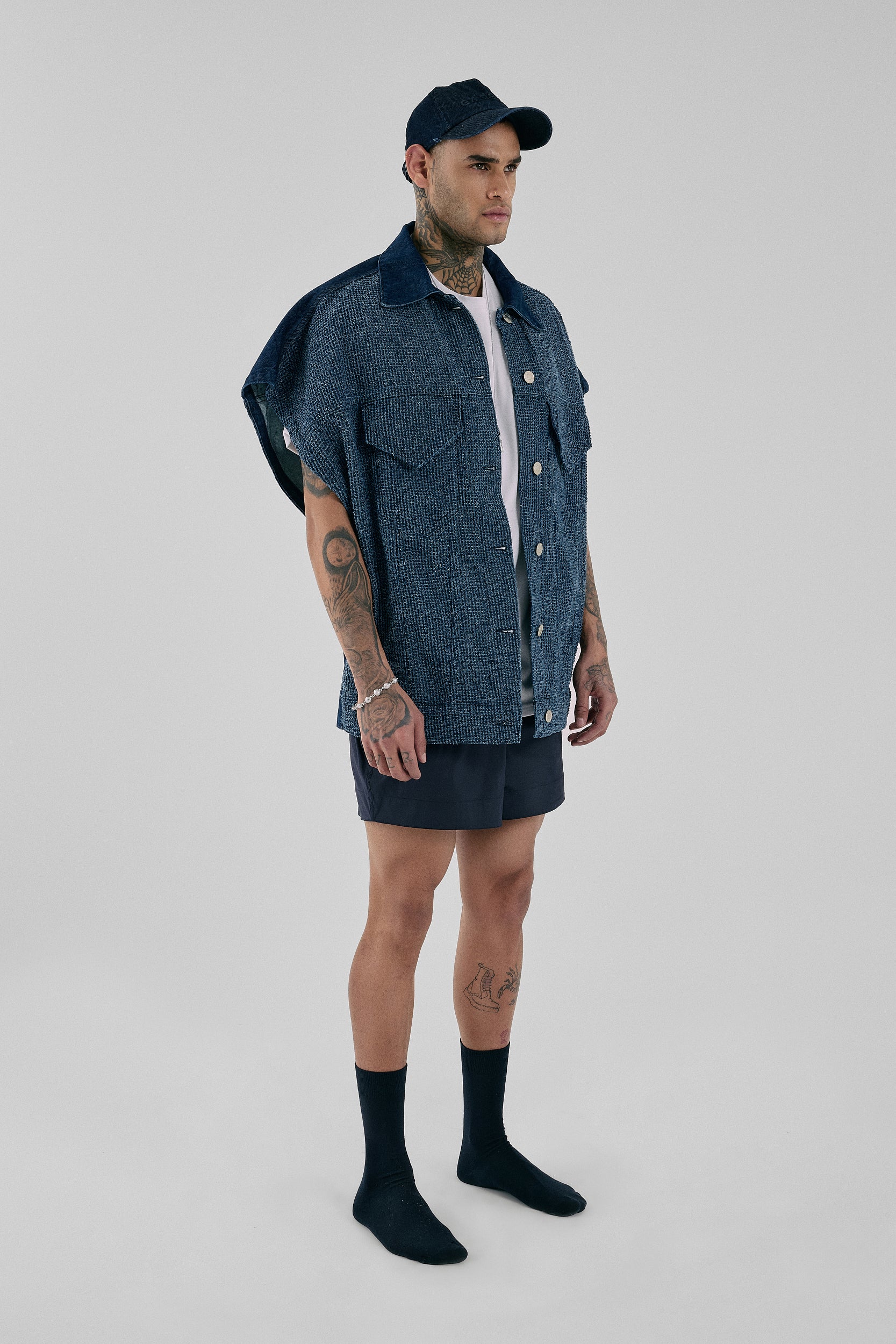 Fray Denim Vest